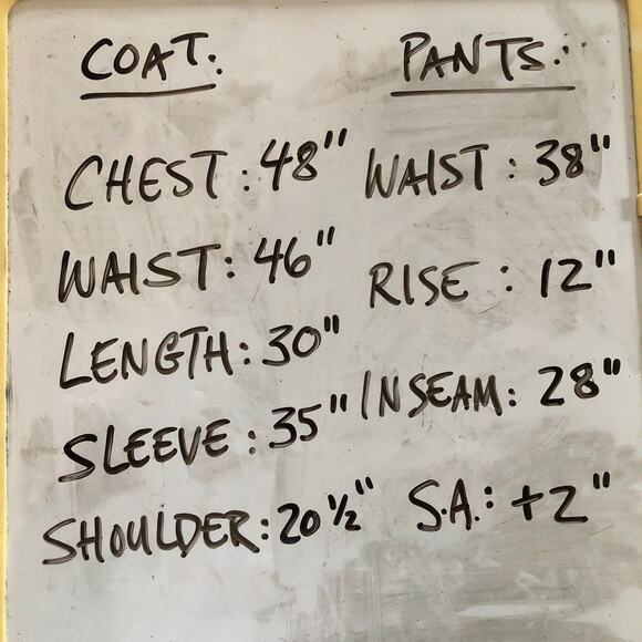 Joseph by Jos A Bank 3-Piece 100% Wool Suit 44 Short Black Rare Made Mexico 90s - Picture 16 of 16